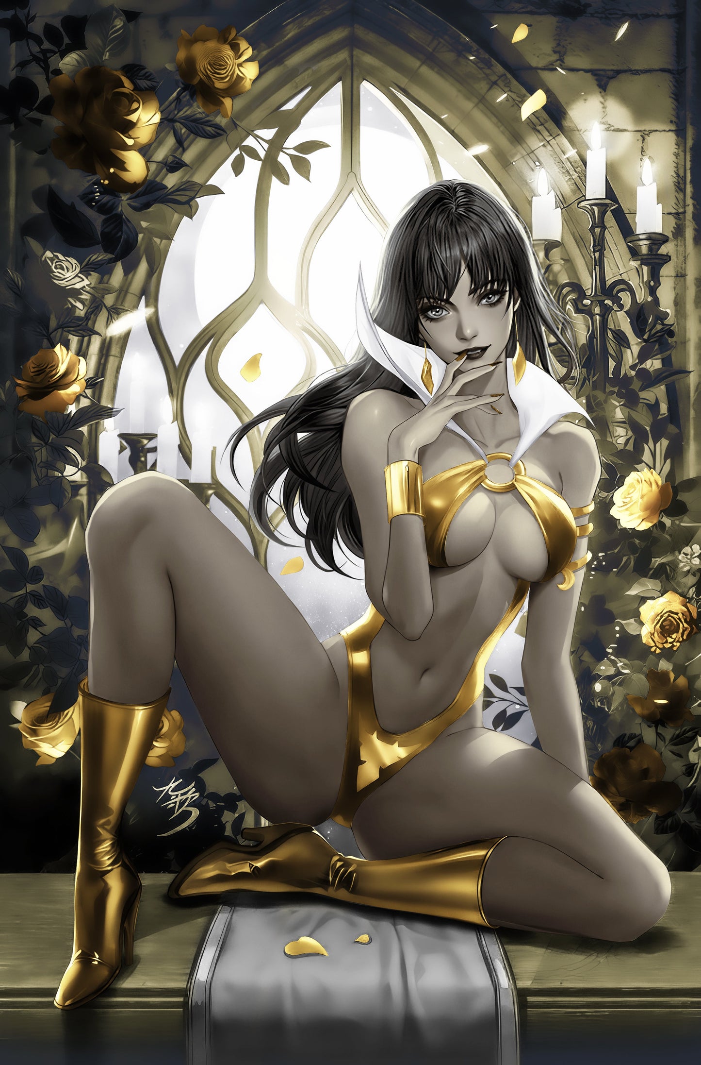 VAMPIRELLA #1 - FAN YANG COVER B GOLD HEROESCON 2026 EXCLUSIVE LTD 150