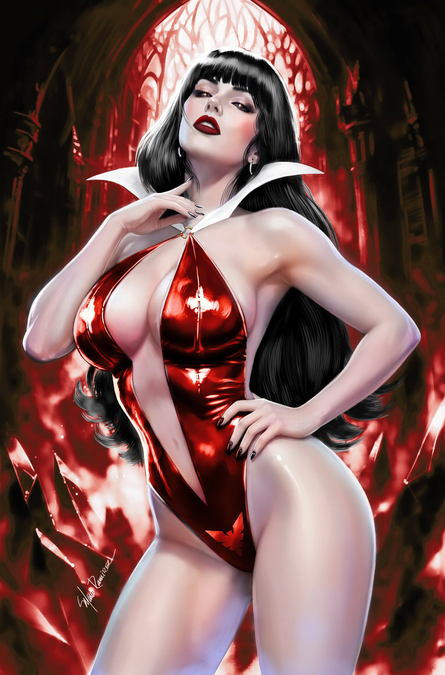 VAMPIRELLA #1 - MANUEL RAMIREZ COVER C VIRGIN VARIANT KNIGHT OF COMICS EXCLUSIVE LTD 100
