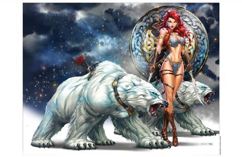 Red Sonja - Polar Bears Art Print
