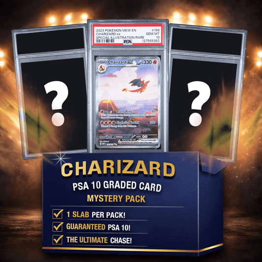 Charizard PSA 10 Graded Pokemon Card Mystery Pack Trading Card Game