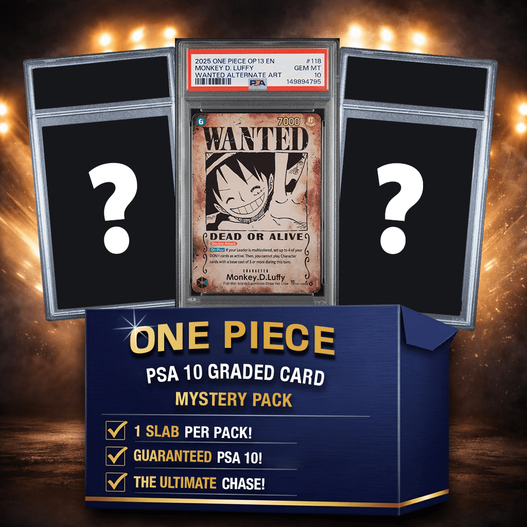 One Piece PSA 10 Graded Anime Card Mystery Pack