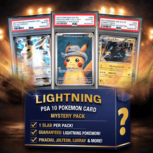 Lightning Energy Type Pokemon PSA 10 Graded Card Mystery Pack Trading Card Game