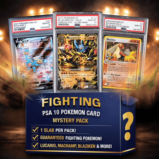 Fighting Energy Type Pokemon PSA 10 Graded Card Mystery Pack Trading Card Game