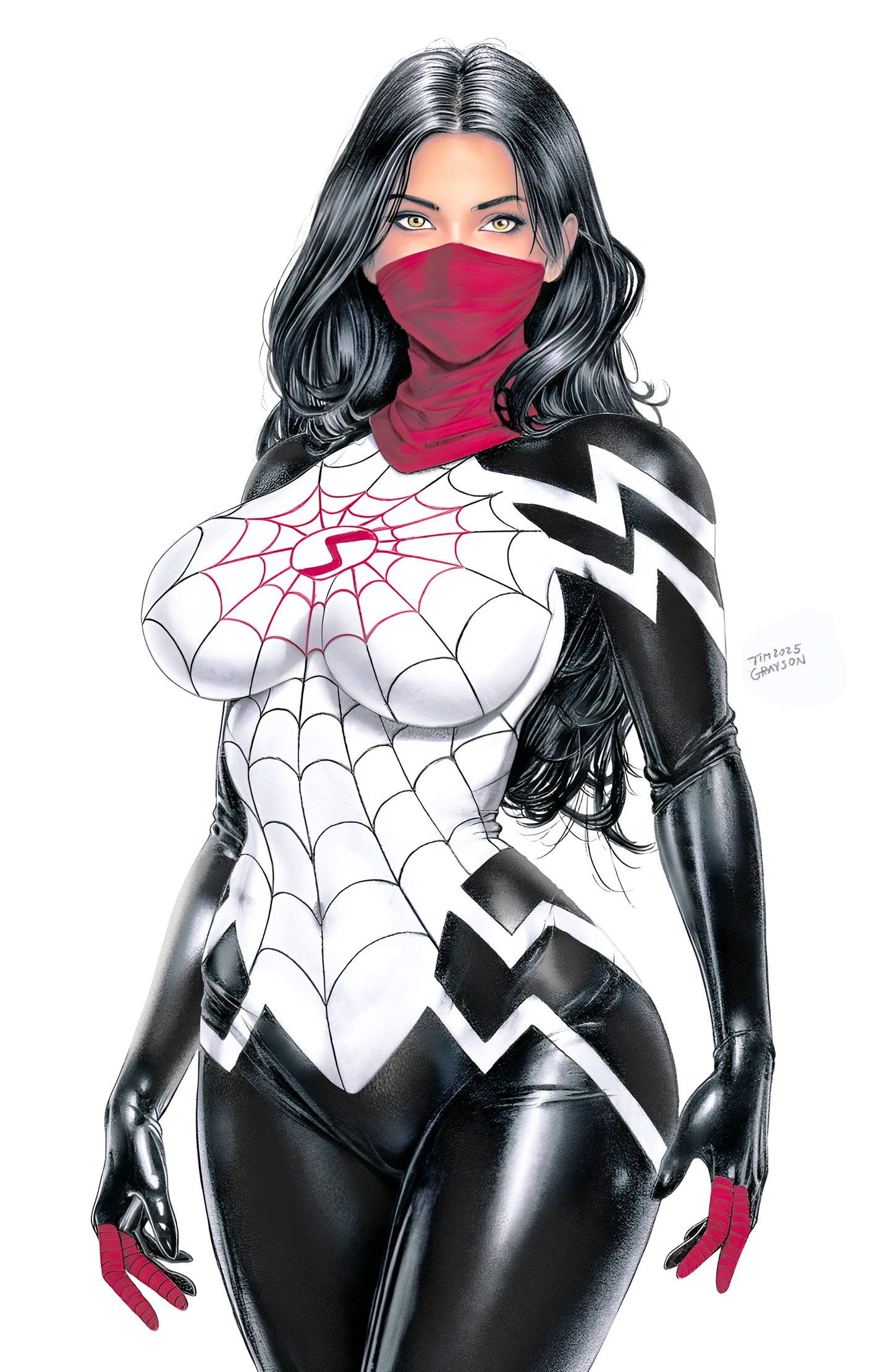 WAIFU CHRONICLES #1 - GHOST SPIDER COSPLAY - TIM GRAYSON COVER A KNIGHT OF COMICS EXCLUSIVE LTD 200