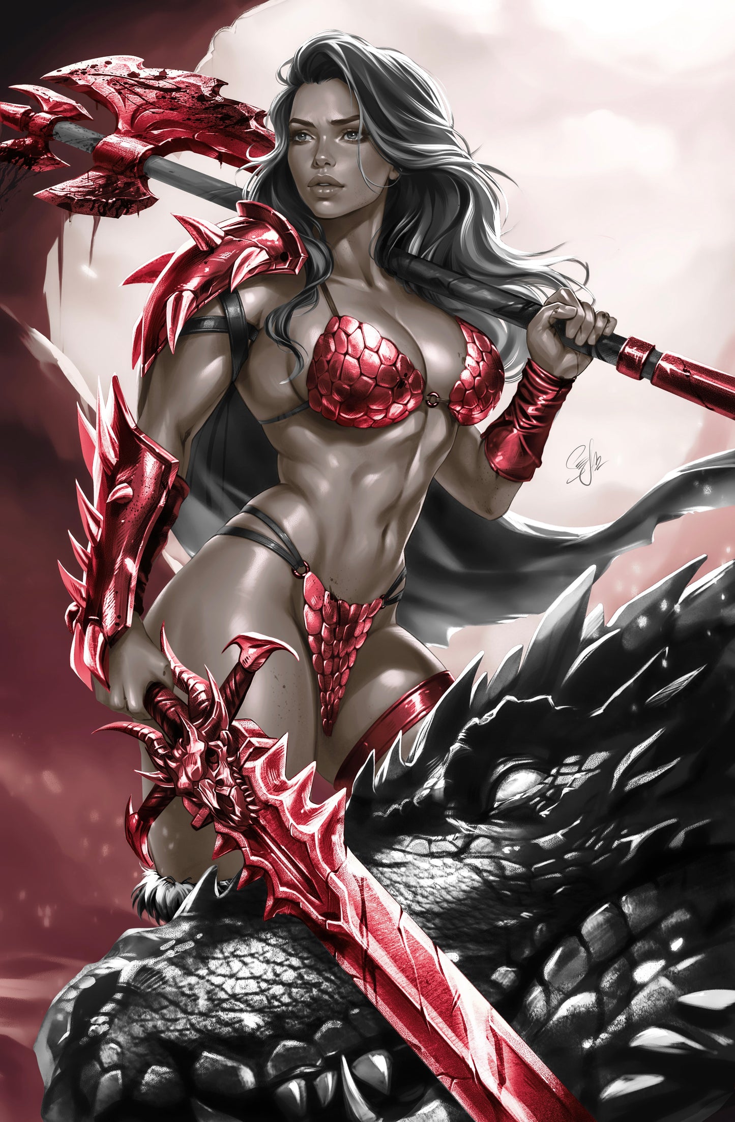 SONJA REBORN #6 - KATYA SINYUKHINA COVER C VIRGIN VARIANT KNIGHT OF COMICS C2E2 2026 EXCLUSIVE LTD 100