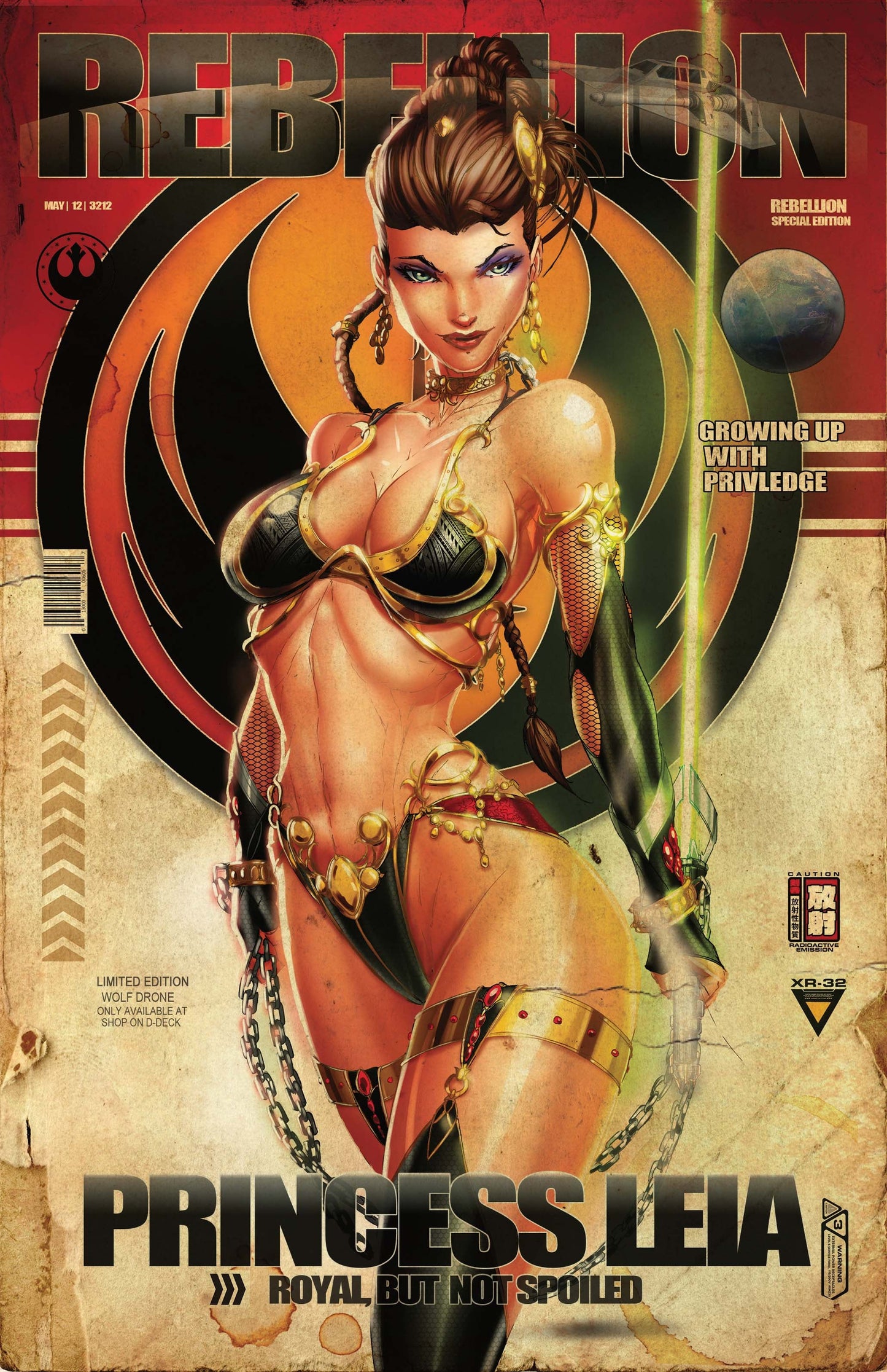 Retro Galactic Princess Rebellion Chained Comic