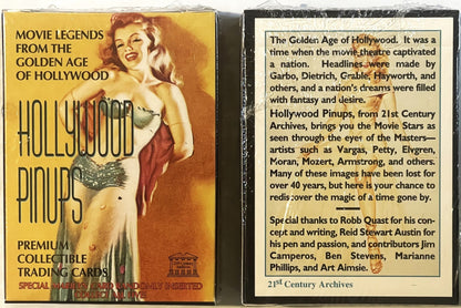 Vintage Hollywood Pinups Trading Card Set 🍺 Sealed Box, 21st Century Archives, Golden Age Hollywood Pin-Up Art, 1990s Collectible